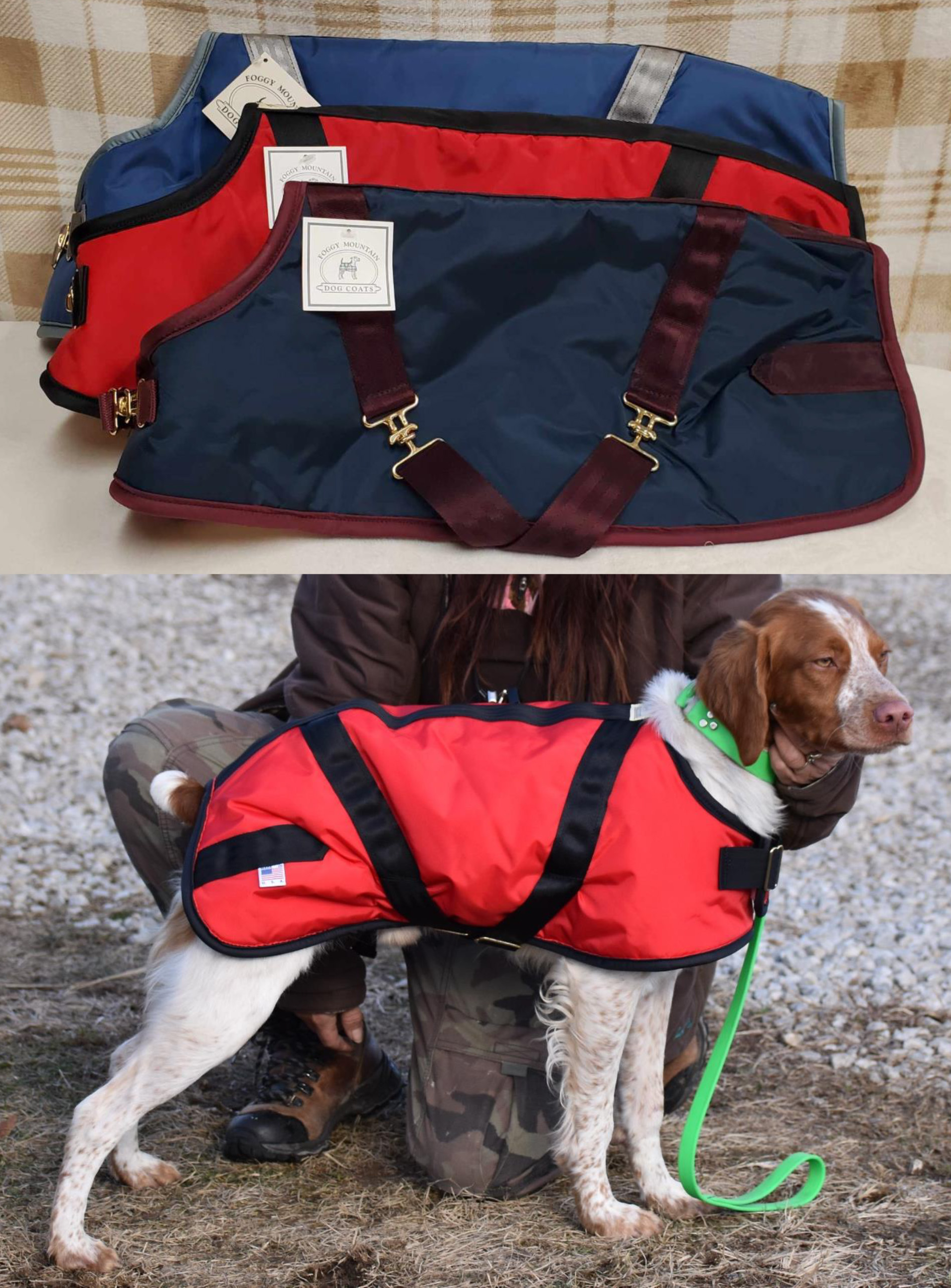 One Foggy Mountain Turn-Out Dog Coat